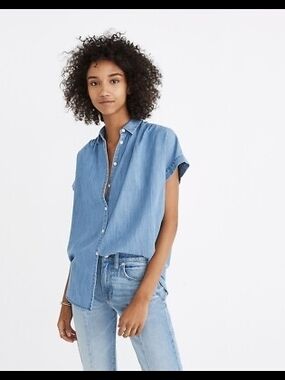 Madewell Central Shirt Roberta Wash Xs